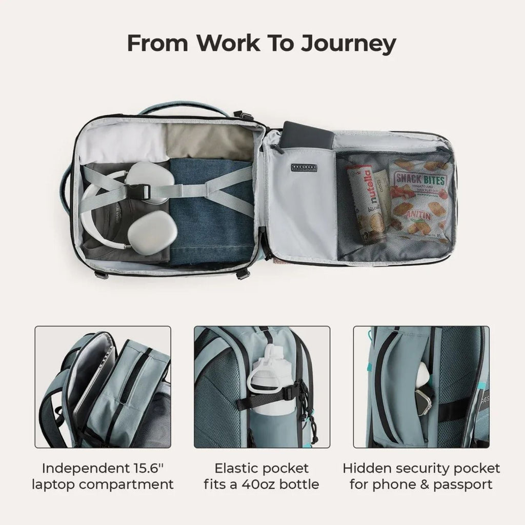 Bagsmart Faro Carry On Travel Backpack Set 29L (Arona)
