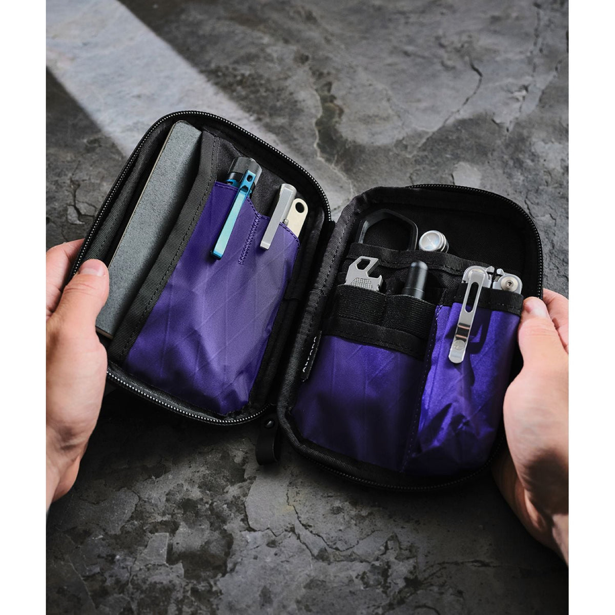 ALPAKA Admin Pouch With Hook & Loop VX21 (Purple)
