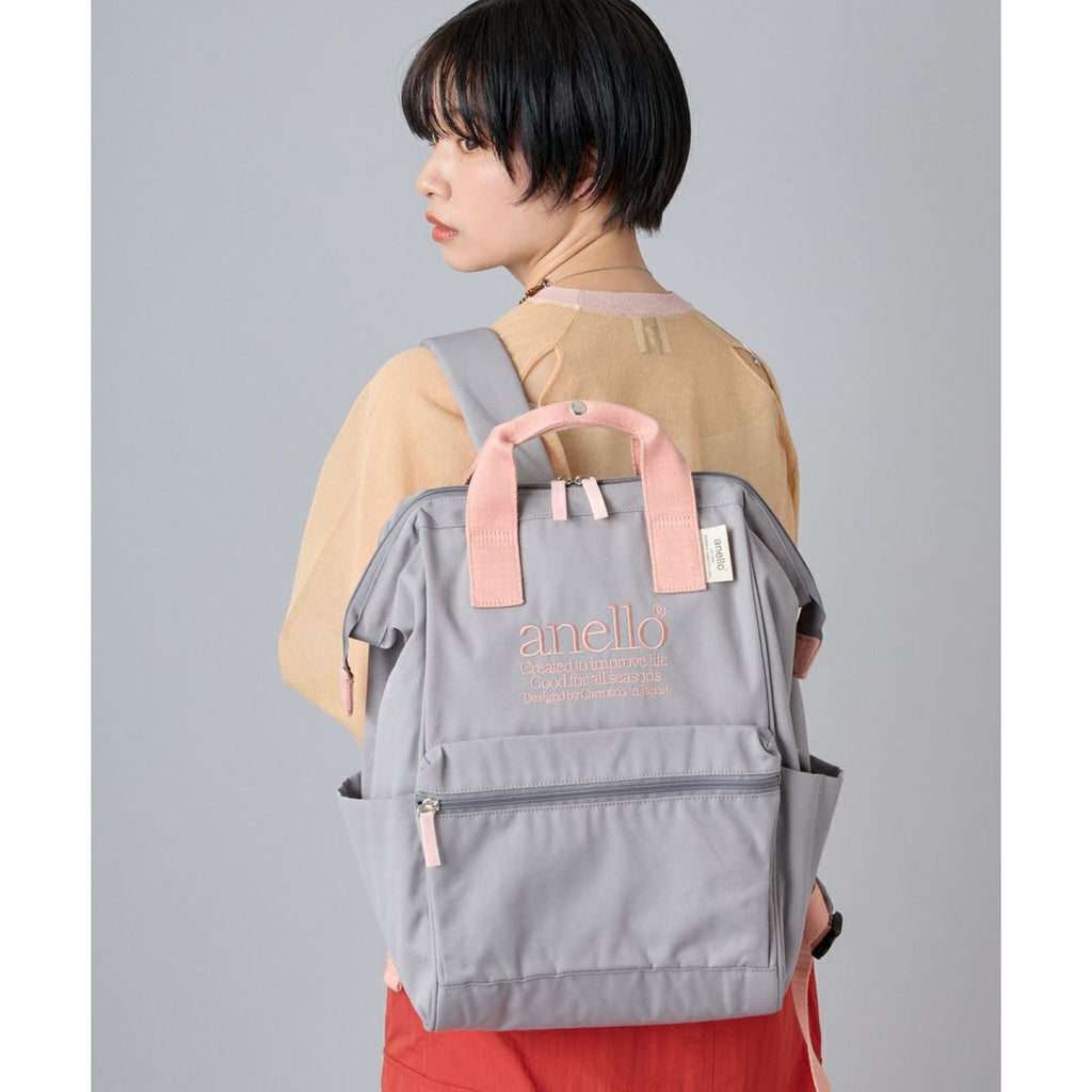Anello Beverly Kuchigane Backpack R (Grey)