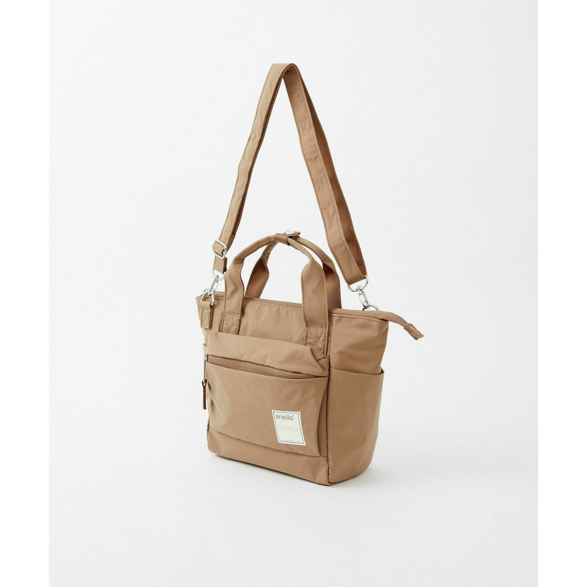 Anello Circle 2Way Mini Tote Bag (Beige)