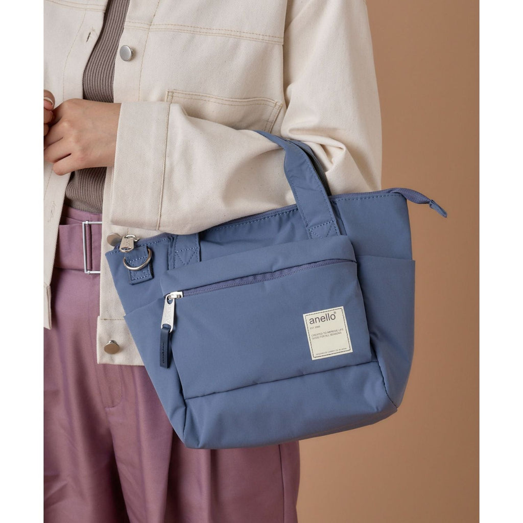 Anello Circle 2Way Mini Tote Bag (Blue)