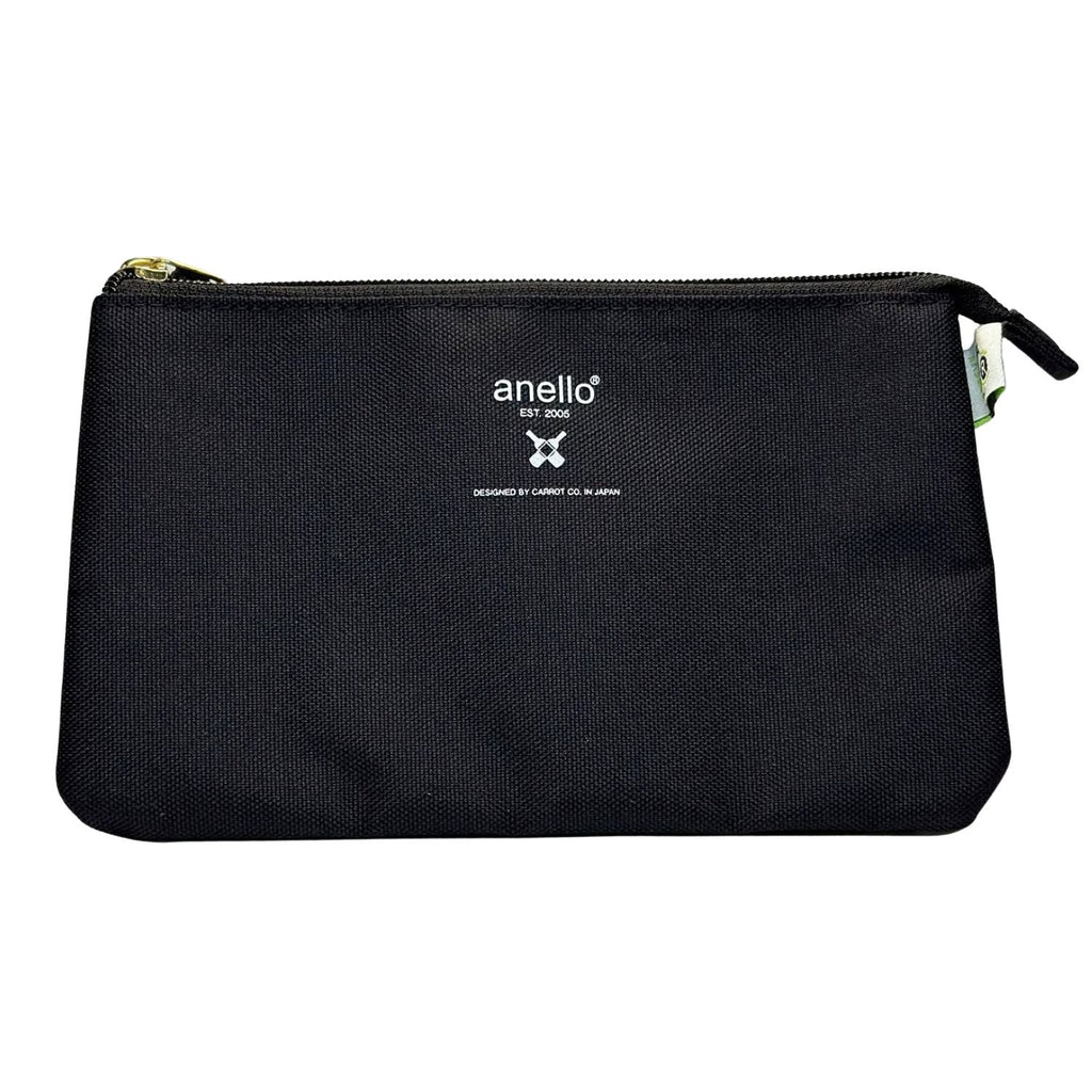 Anello Cross Bottle Pouch (Black)