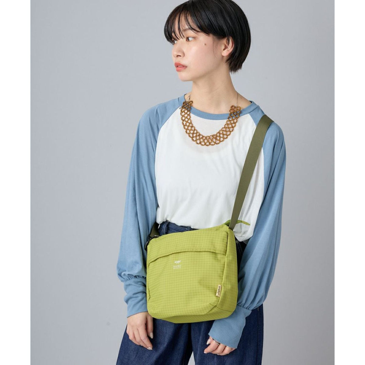 Anello Fun Shoulder Bag (Blue Grey)