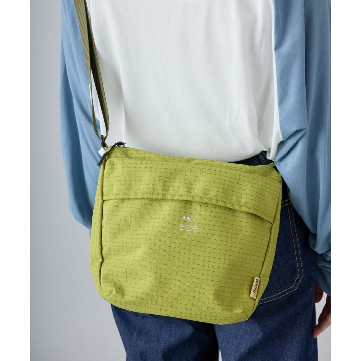 Anello Fun Shoulder Bag (Blue Grey)
