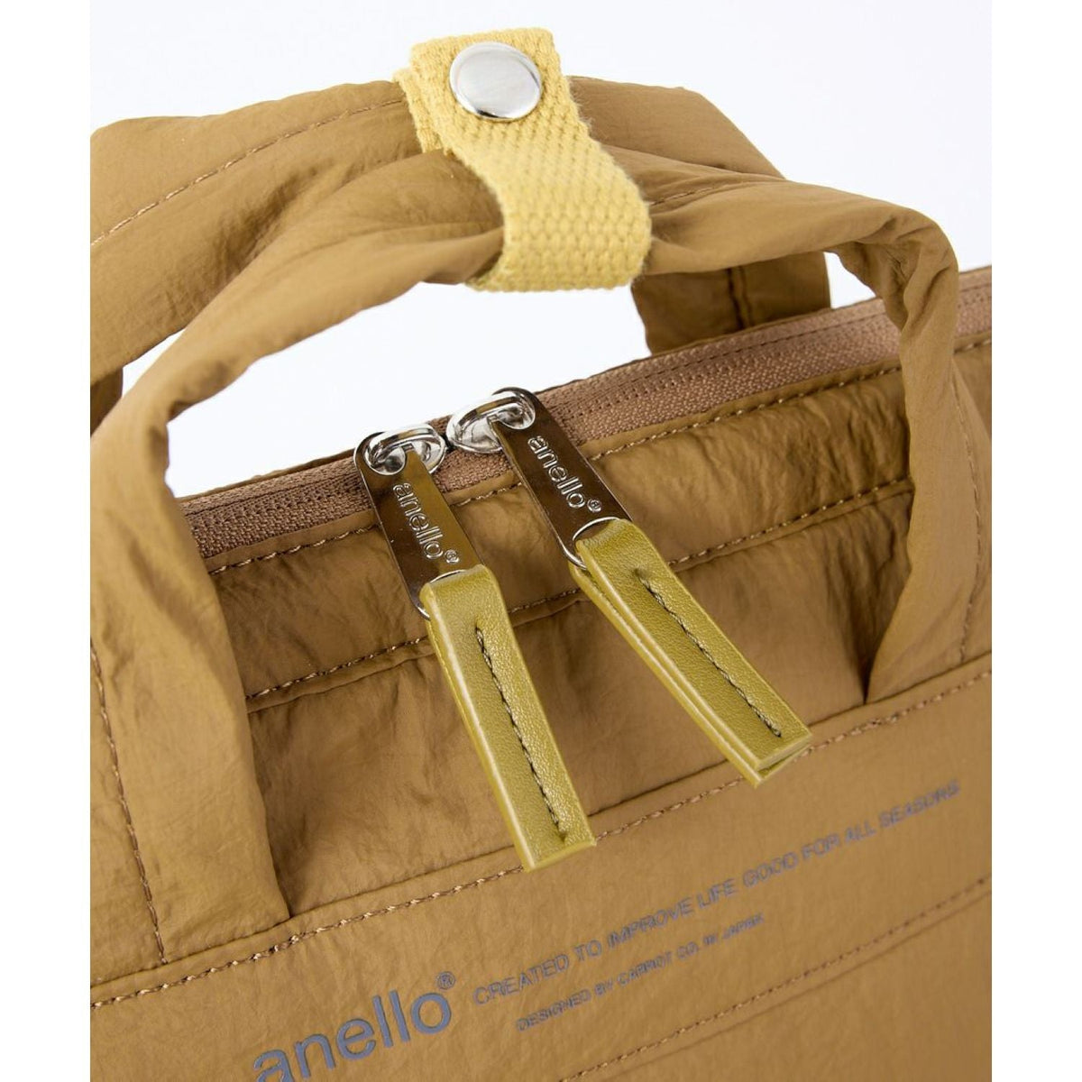 Anello Future Nostalgia Kuchigane Backpack Slim R (Mustard)
