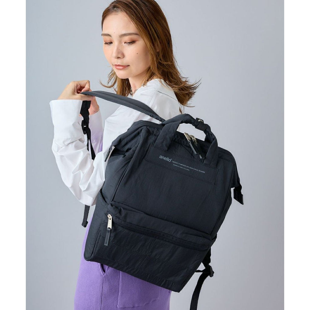 Anello Future Nostalgia Kuchigane Backpack Slim R (Mustard)