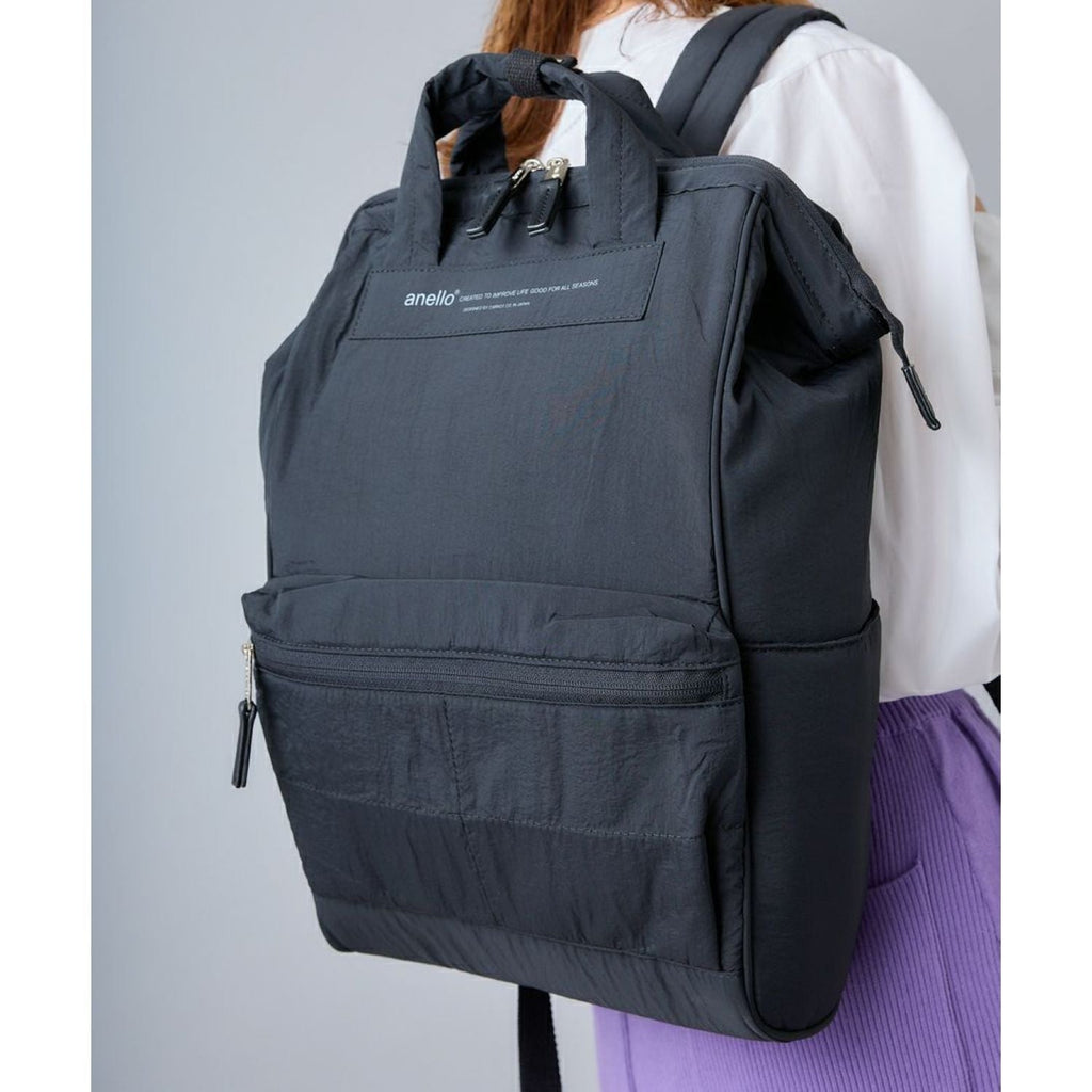 Anello Future Nostalgia Kuchigane Backpack Slim R (Mustard)