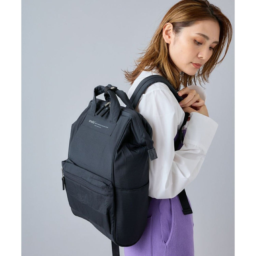 Anello Future Nostalgia Kuchigane Backpack Slim R (Navy)