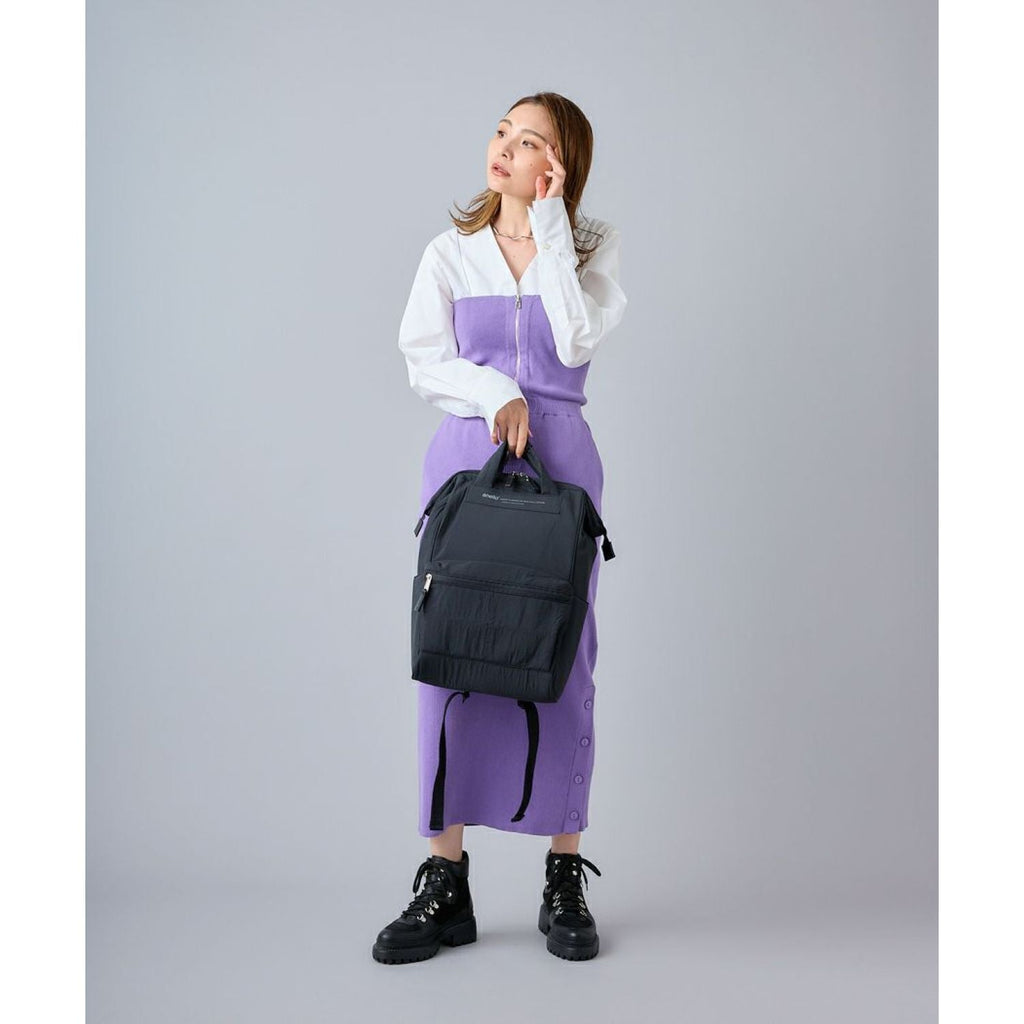 Anello Future Nostalgia Kuchigane Backpack Slim R (Navy)