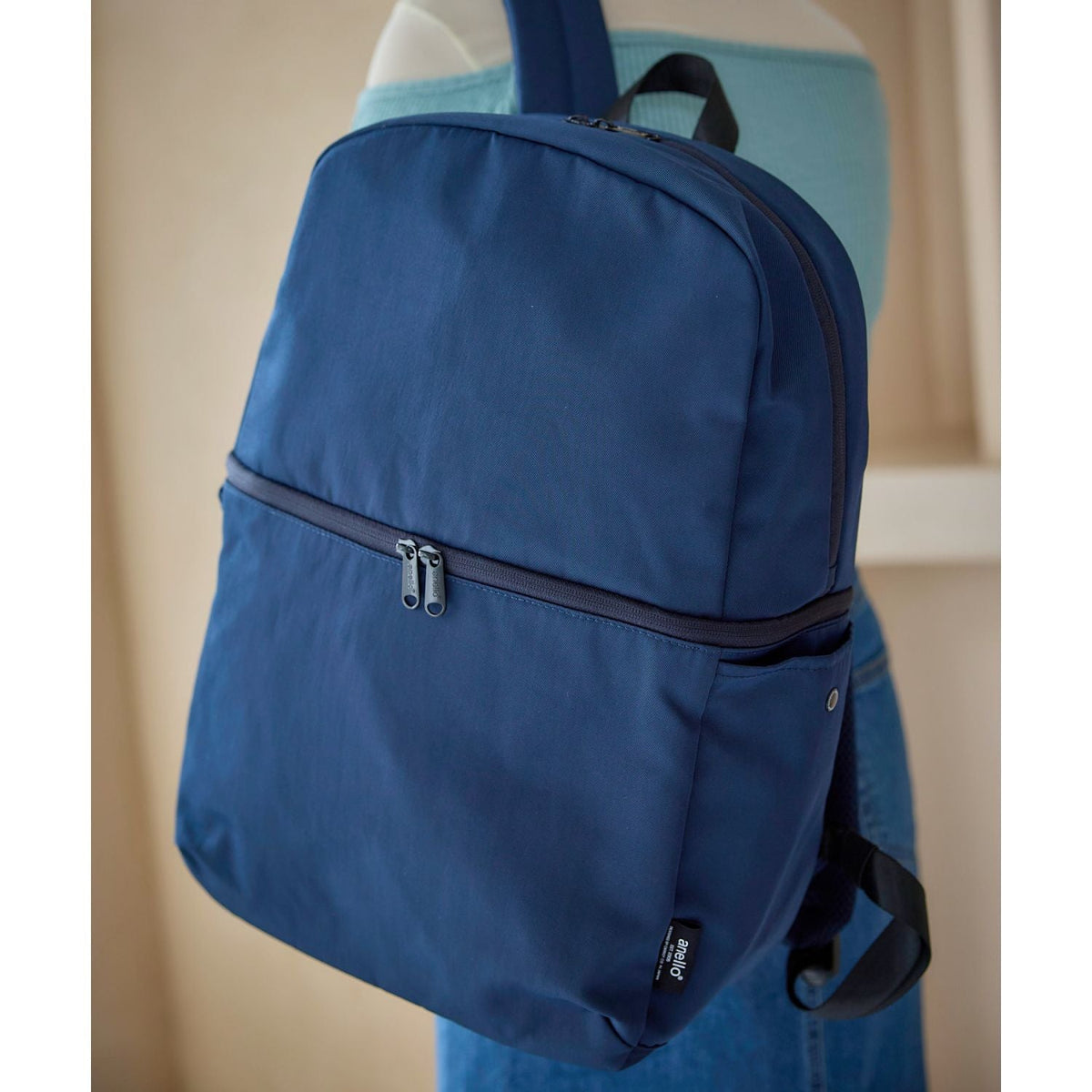 Anello Layer 2 Layered Backpack L (Navy)