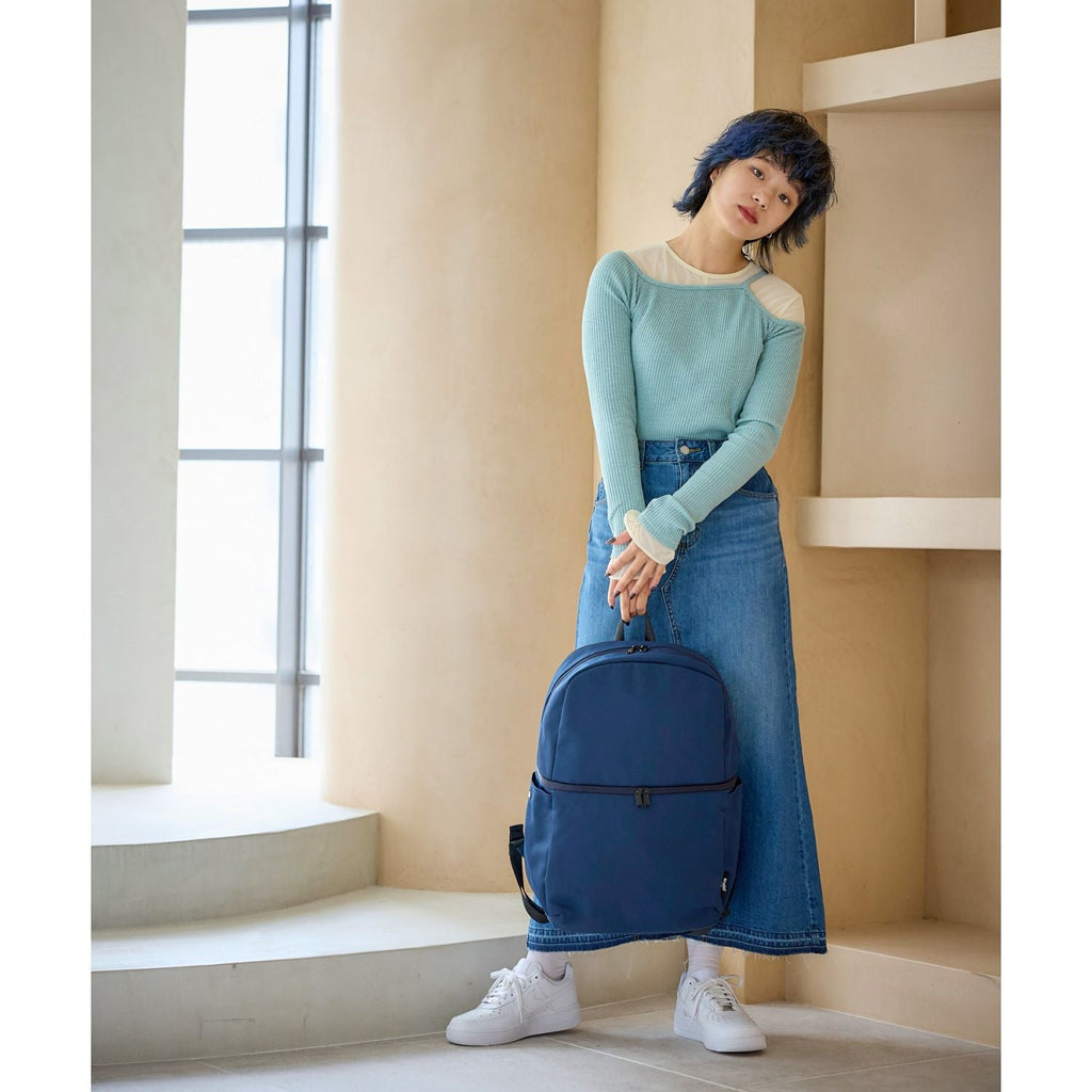 Anello Layer 2 Layered Backpack L (Navy)