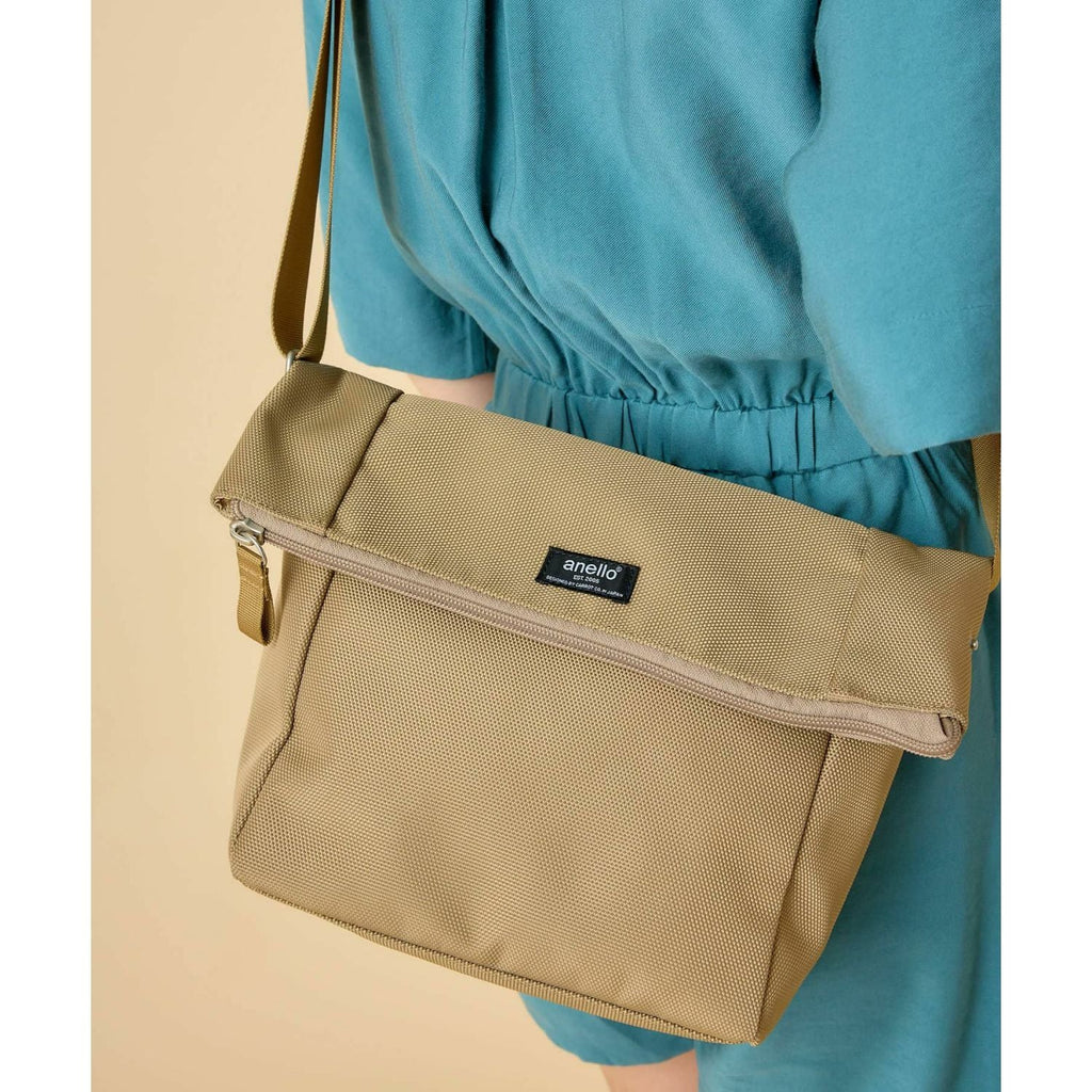 Anello Parcel Mini Shoulder Bag (Beige)