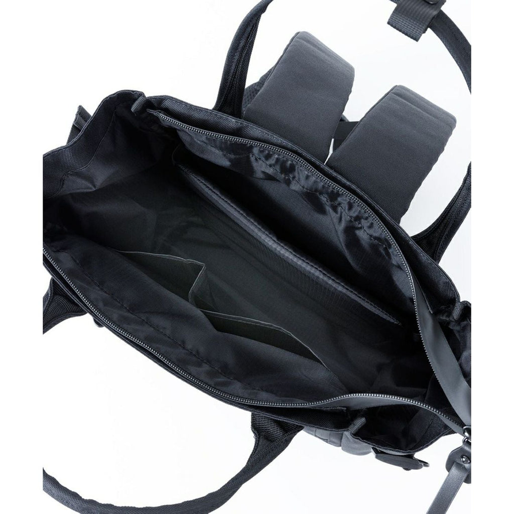 Anello Solid 2Way Tote Backpack (Black)