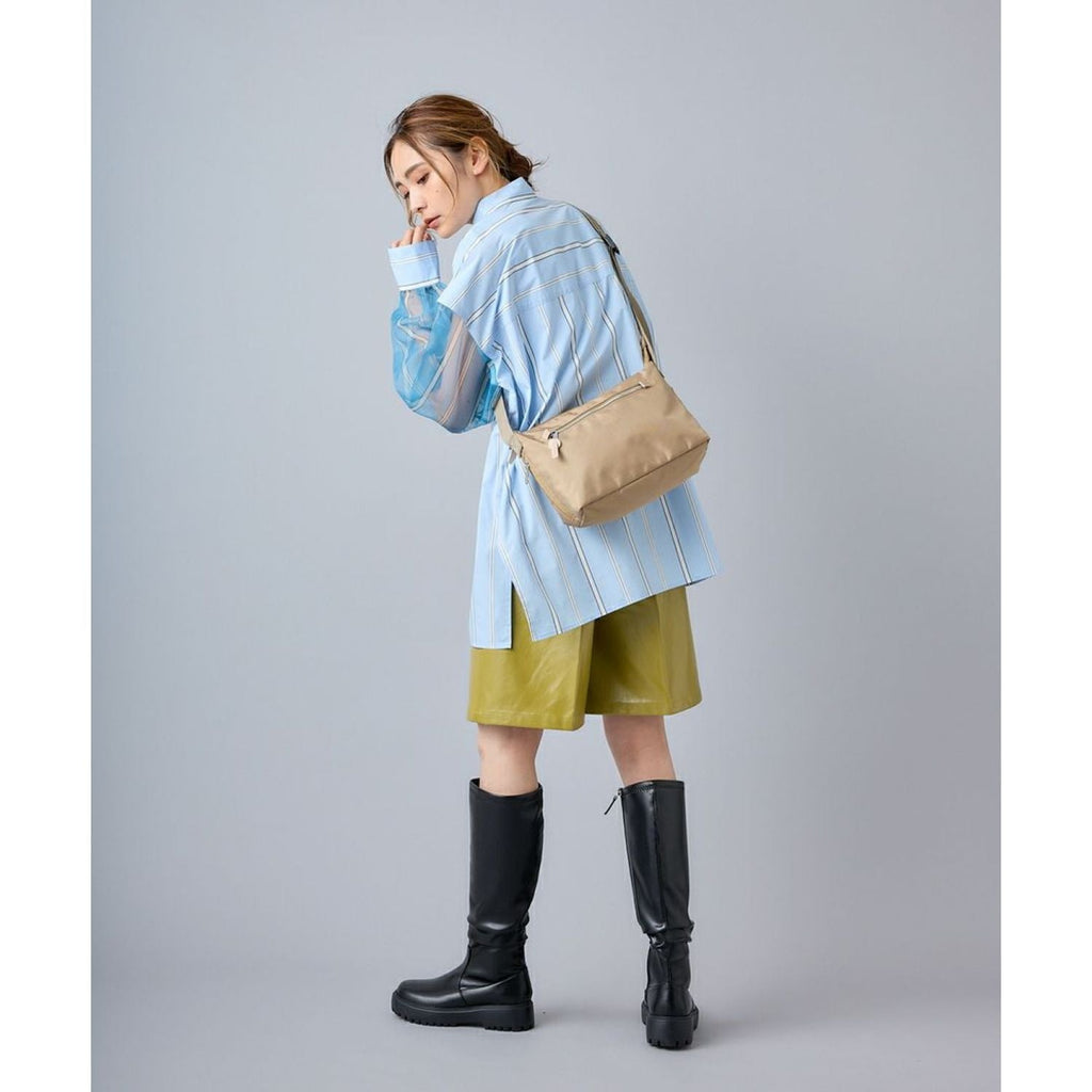 Anello Three Mini Shoulder Bag (Beige)