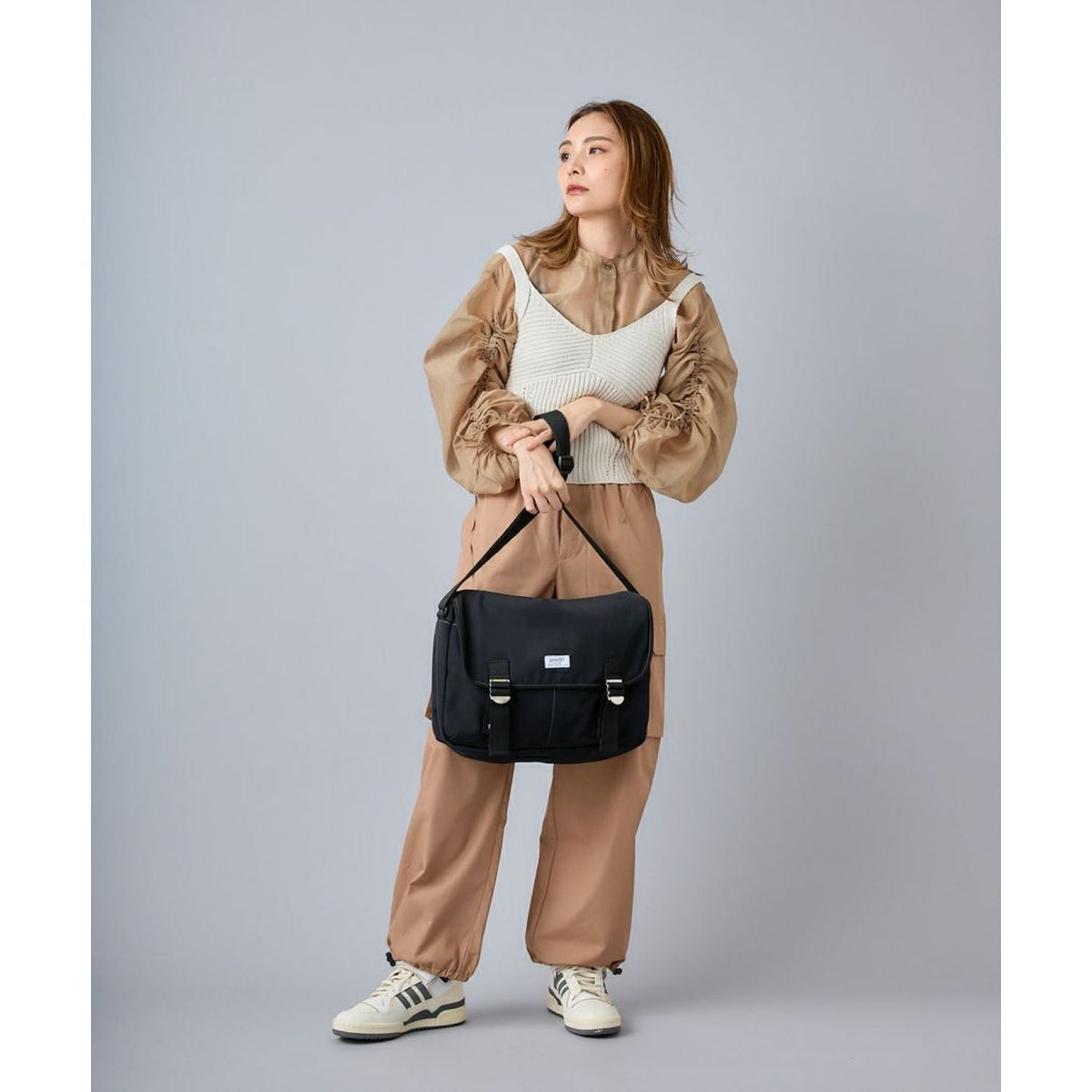 Anello Town Messenger Bag (Navy)