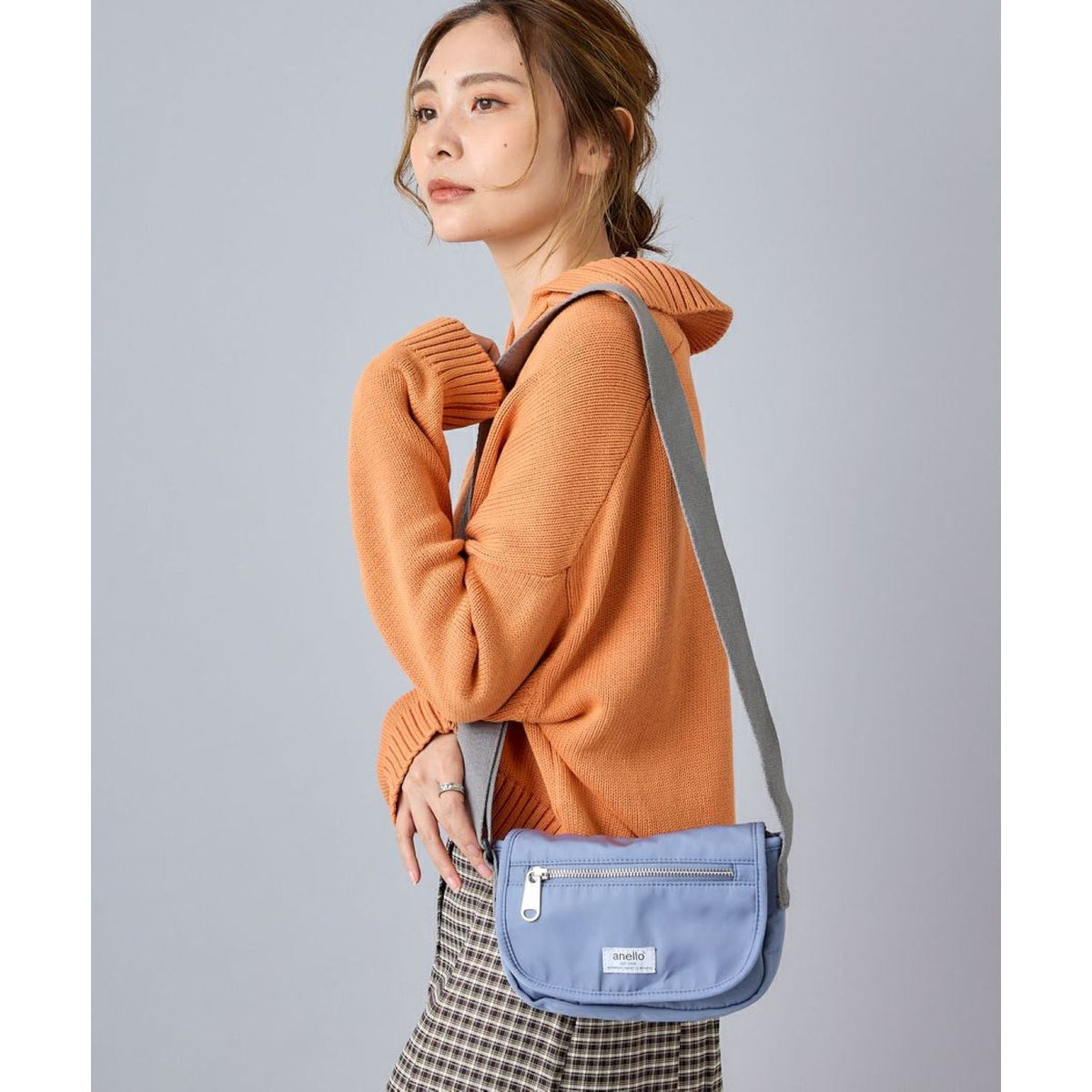 Anello Town Mini Shoulder Bag (Black)