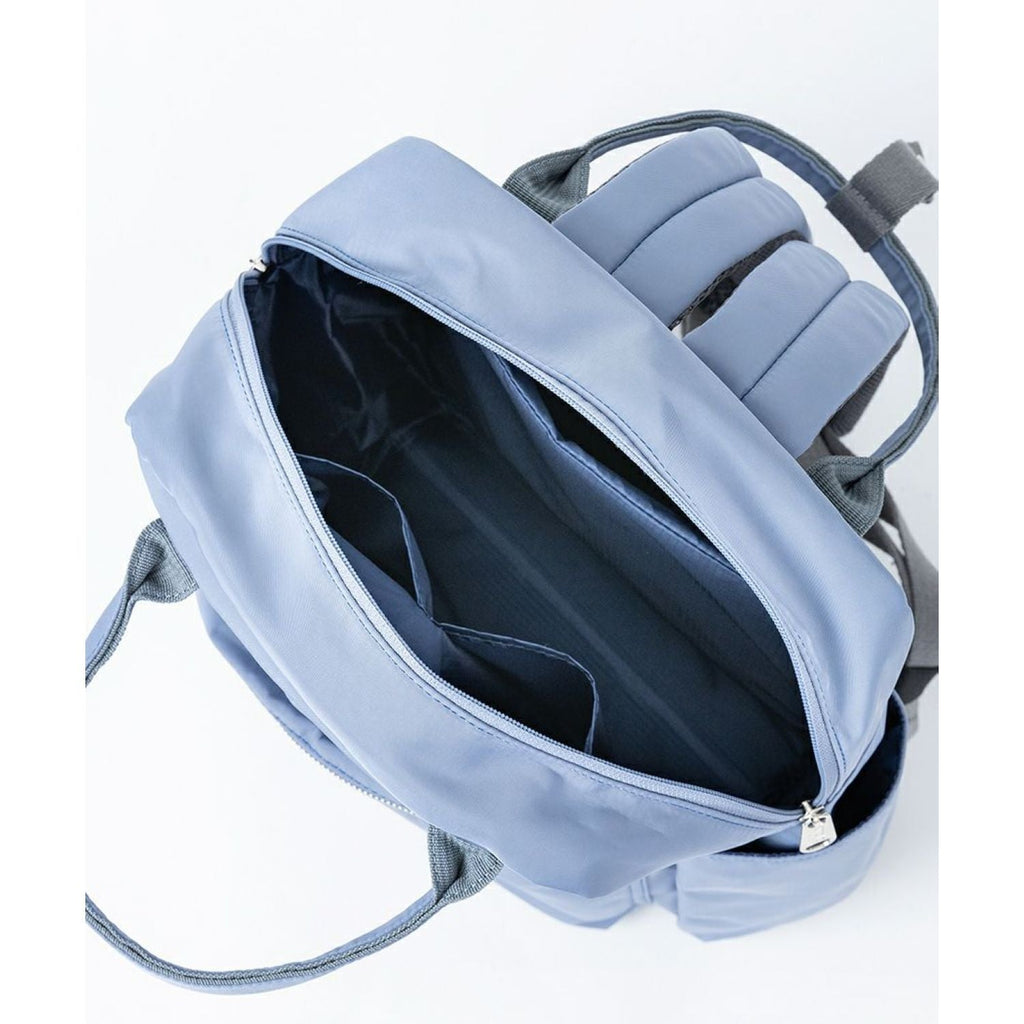 Anello Town Squared Backpack (Blue Grey)