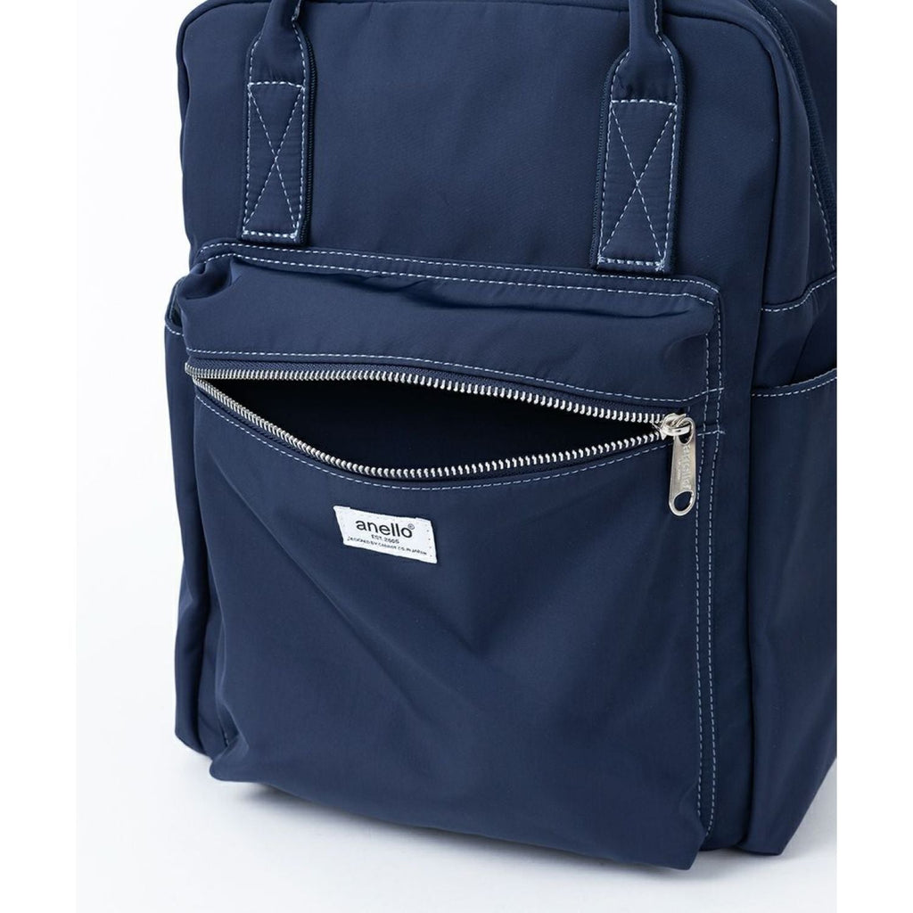 Anello Town Squared Backpack (Navy)