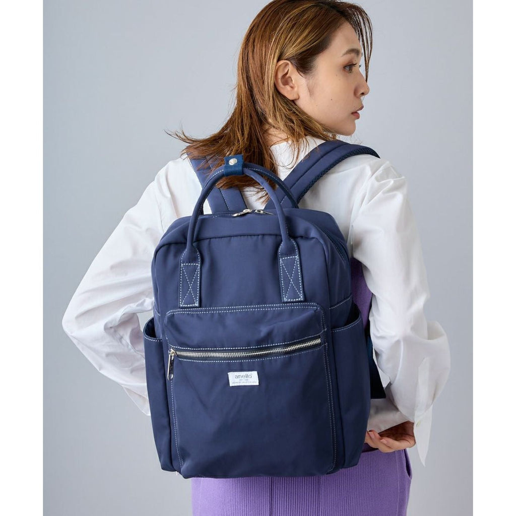 Anello Town Squared Backpack (Pink)