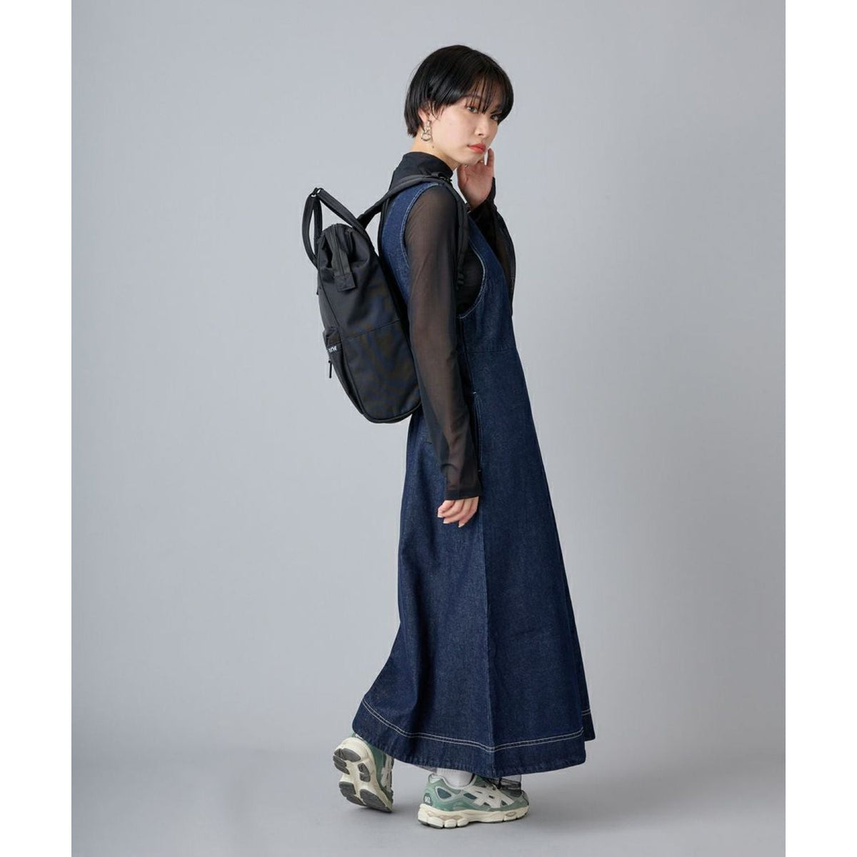 Anello Zip Kuchigane Backpack Slim R (Navy)
