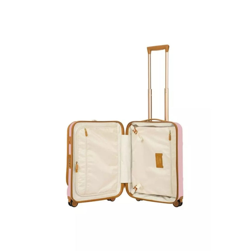 BRIC'S Bellagio V2 21" Carry On Luggage Spinner + Pocket with USB (Pink)