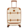 BRIC'S Bellagio V2 21" Carry On Luggage Spinner + Pocket with USB (Cream)