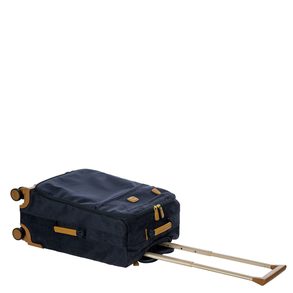 BRIC'S Life 22" Carry On Luggage With Front Access Opening Spinner (Blue)