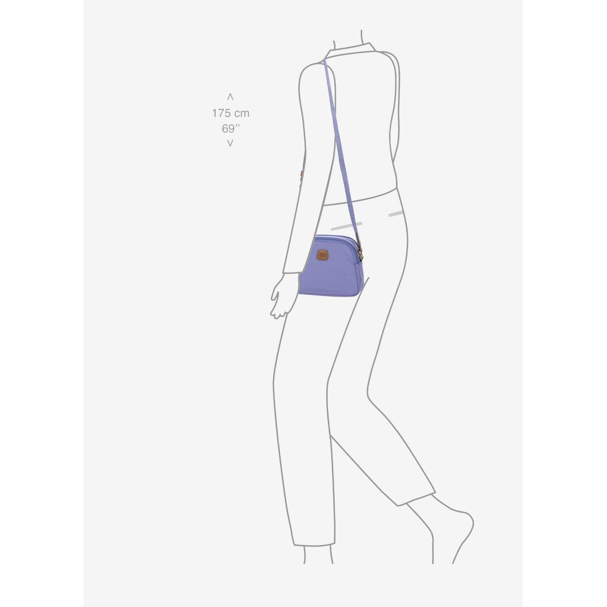 BRIC'S X-Bag Travel Shoulder Bag - Small (Lilac)