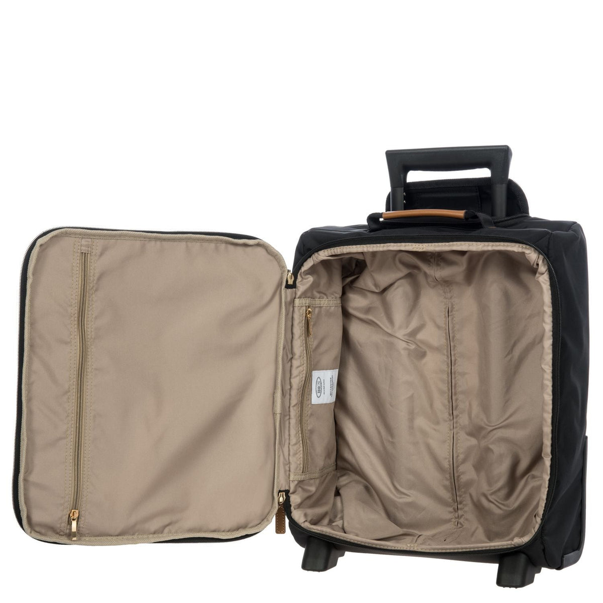 BRIC'S X-Travel 17.5" Underseat Trolley Luggage With Front Access Opening (Black)
