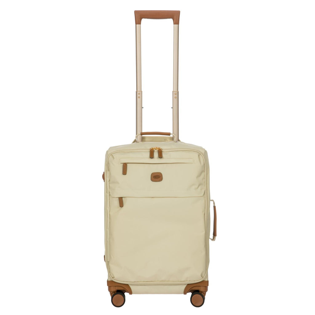 BRIC'S X-Travel 22" Carry On Luggage With Front Access Opening Spinner (Beige)