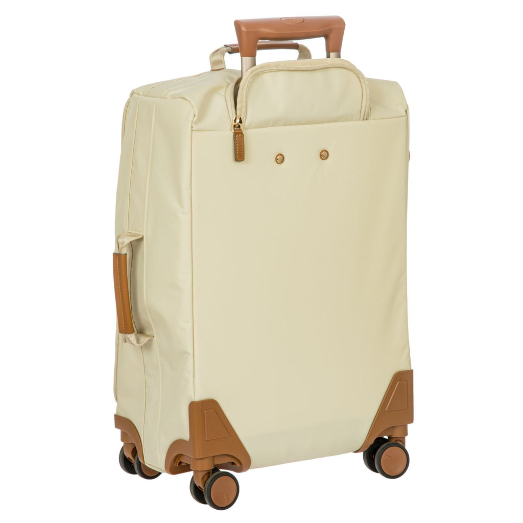 BRIC'S X-Travel 22" Carry On Luggage With Front Access Opening Spinner (Beige)