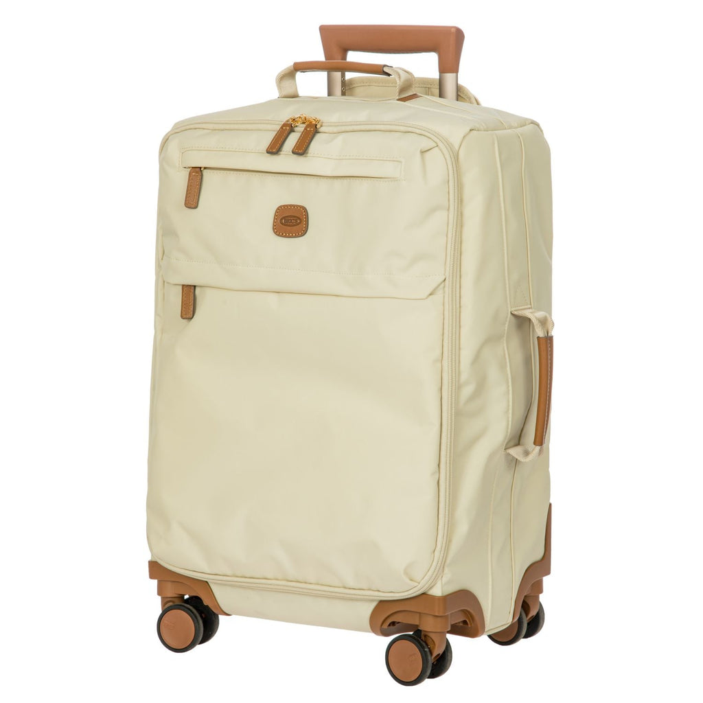 BRIC'S X-Travel 22" Carry On Luggage With Front Access Opening Spinner (Beige)
