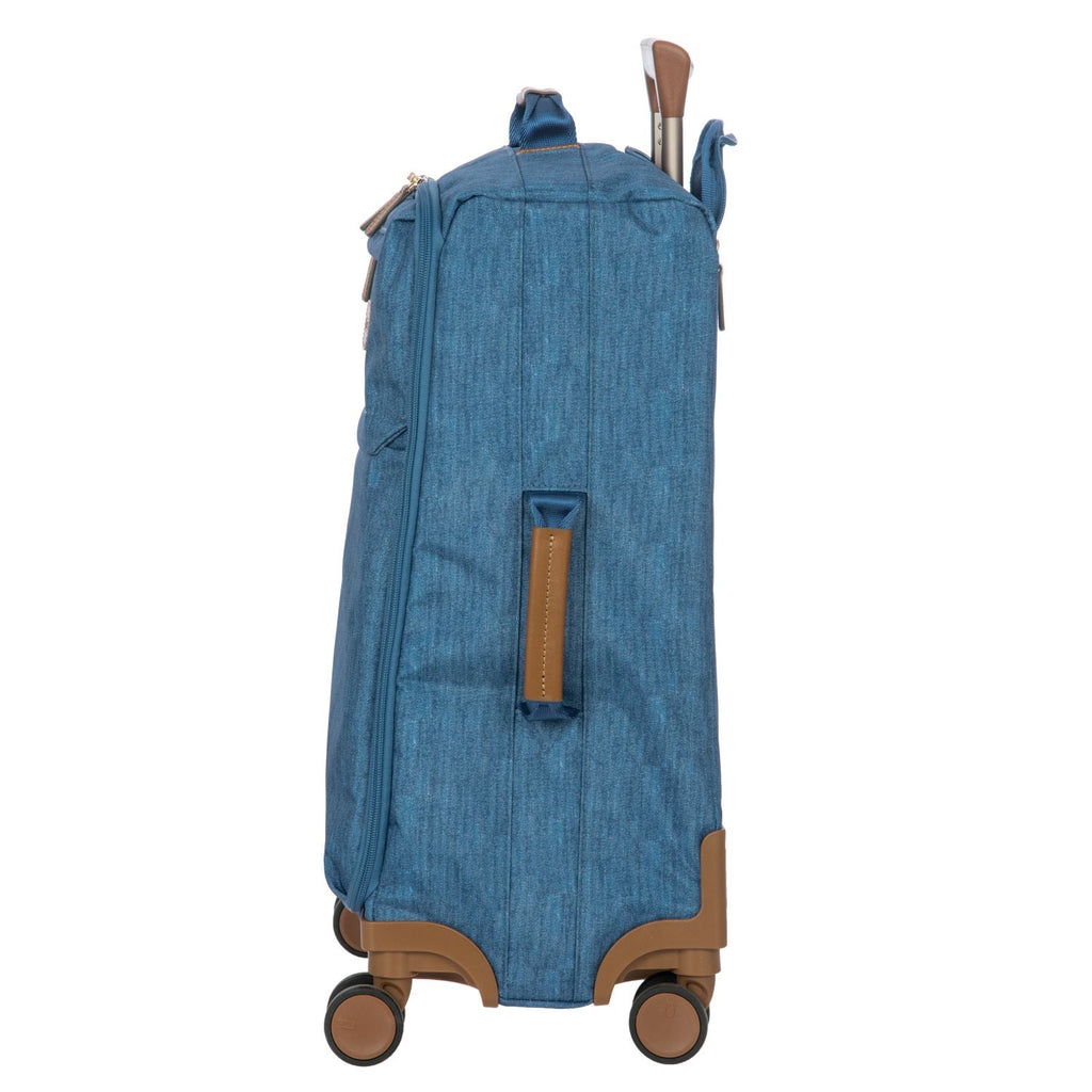 BRIC'S X-Travel 22" Carry On Luggage With Front Access Opening Spinner (Jeans)