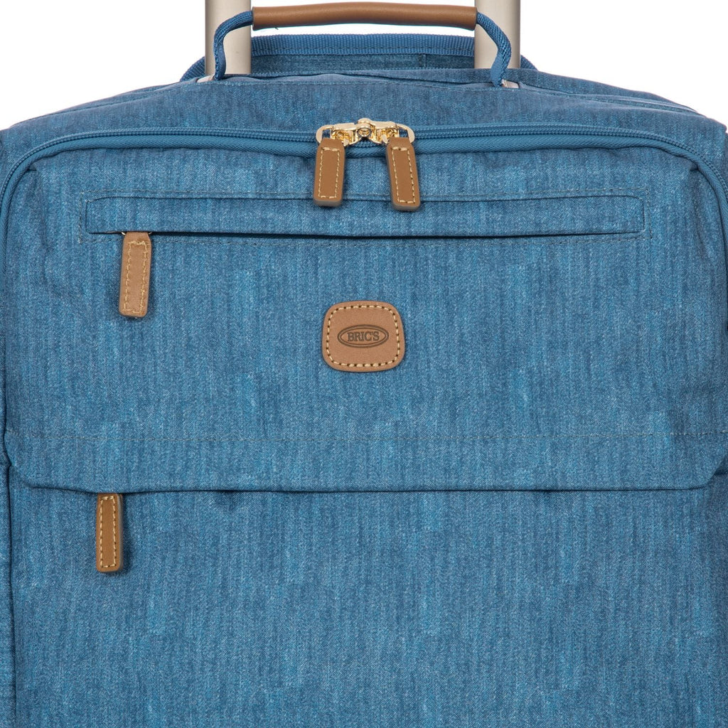BRIC'S X-Travel 22" Carry On Luggage With Front Access Opening Spinner (Jeans)