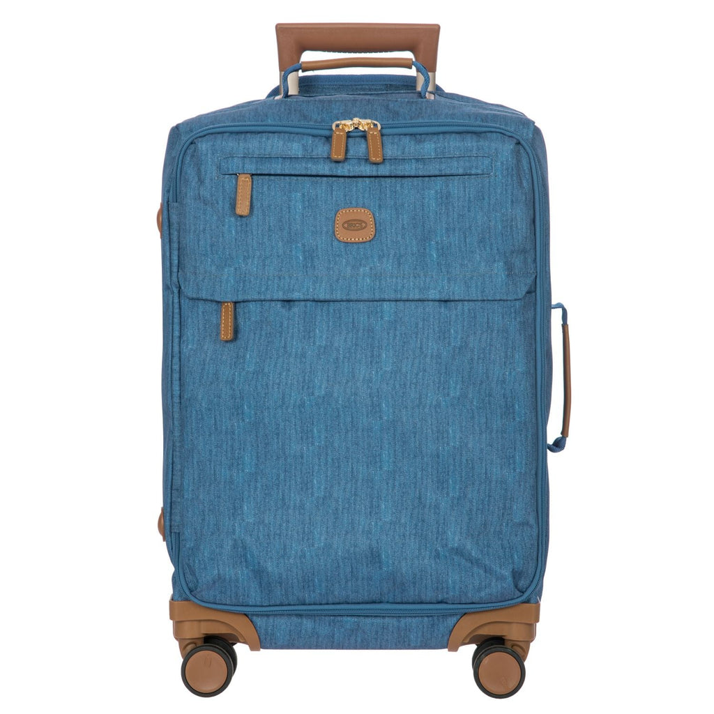 BRIC'S X-Travel 22" Carry On Luggage With Front Access Opening Spinner (Jeans)
