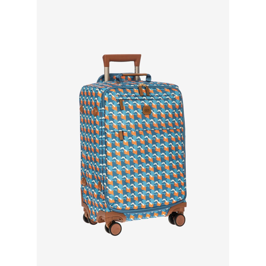 BRIC's X-Travel 22" Carry On Luggage With Front Access Opening Spinner (Tropical Camo)