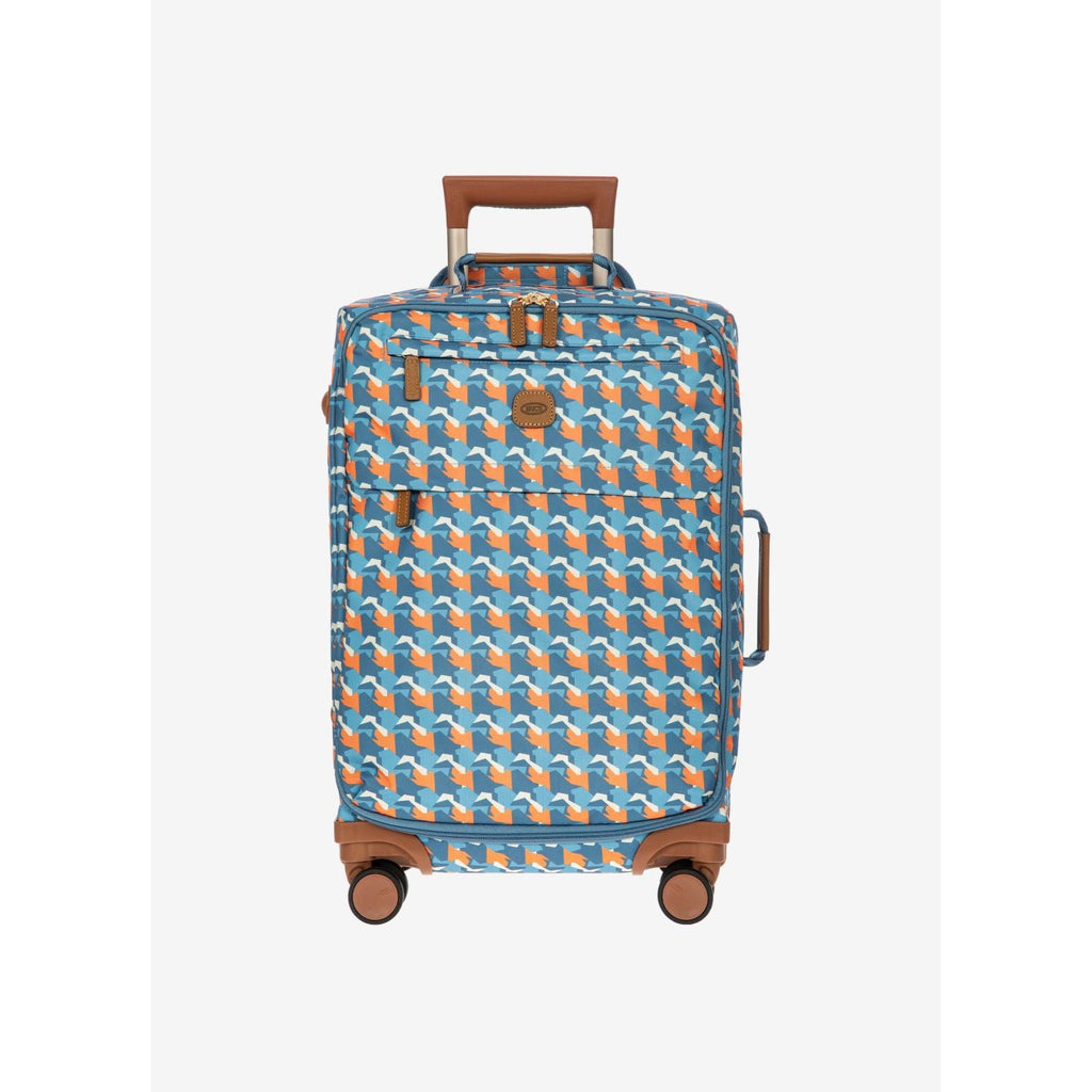 BRIC's X-Travel 22" Carry On Luggage With Front Access Opening Spinner (Tropical Camo)