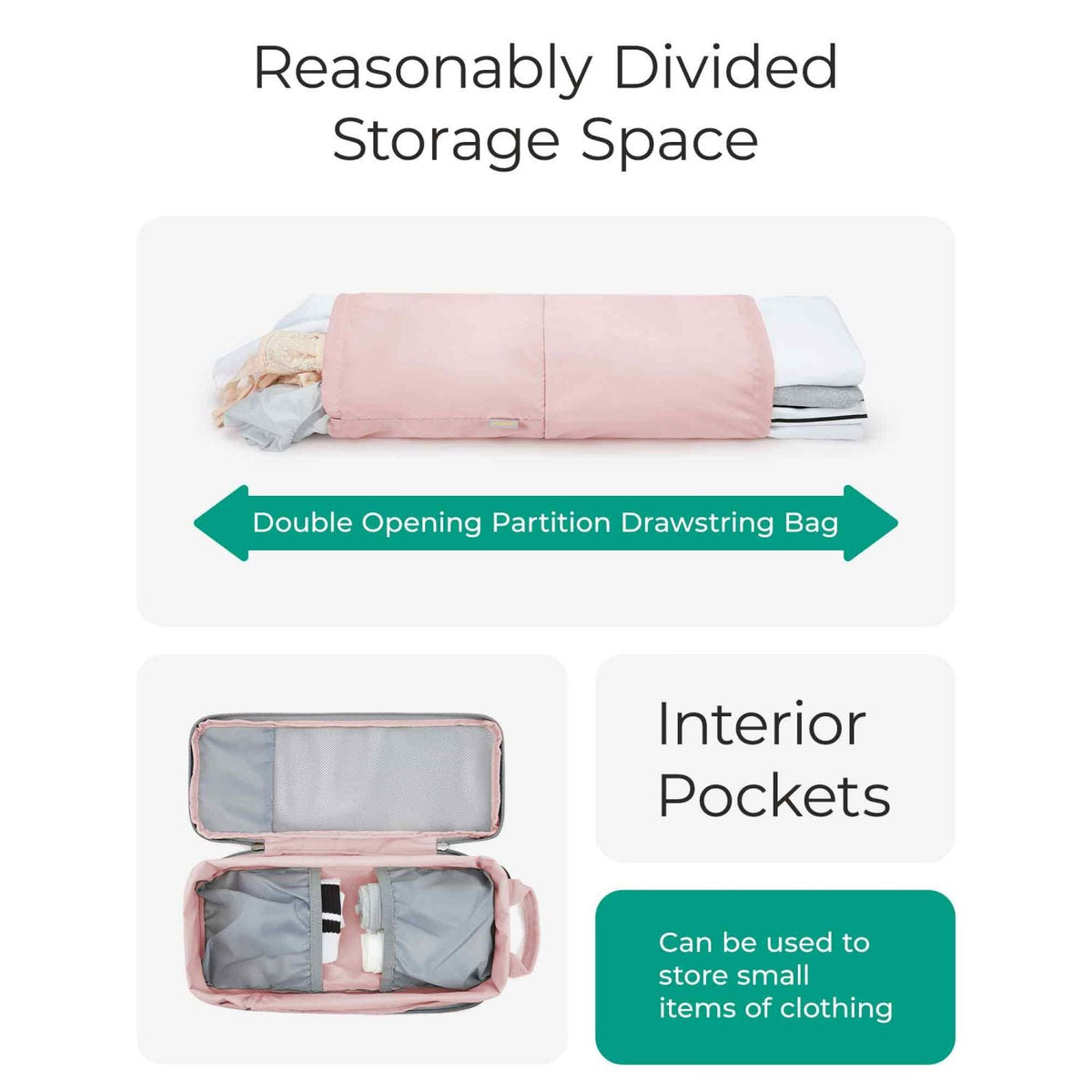 Bagsmart 6-In-1 Compression Packing Cubes (Brier Rose)