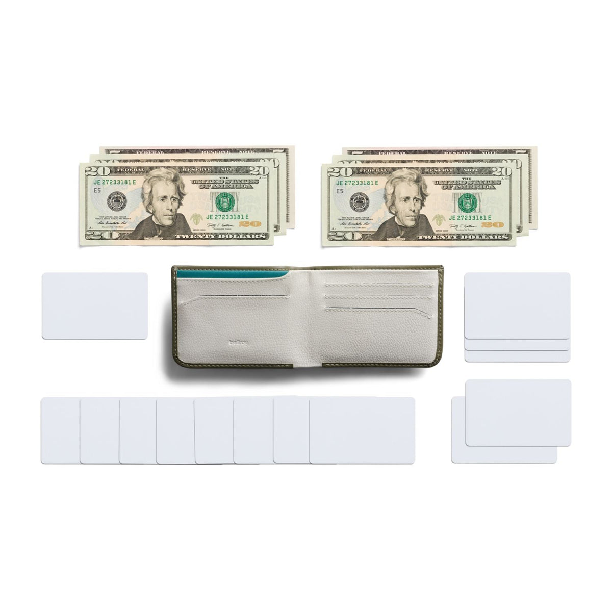 Bellroy Hide & Seek Wallet LO (RFID Protected) - Willow