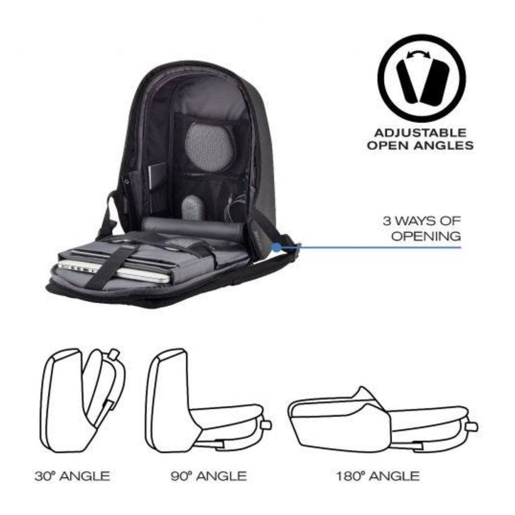 Bobby Hero Regular Anti-Theft Backpack - Black