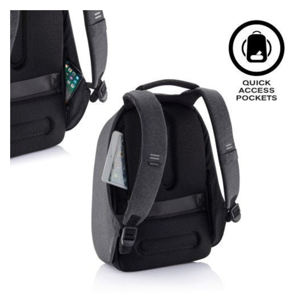 Bobby Hero Regular Anti-Theft Backpack - Black