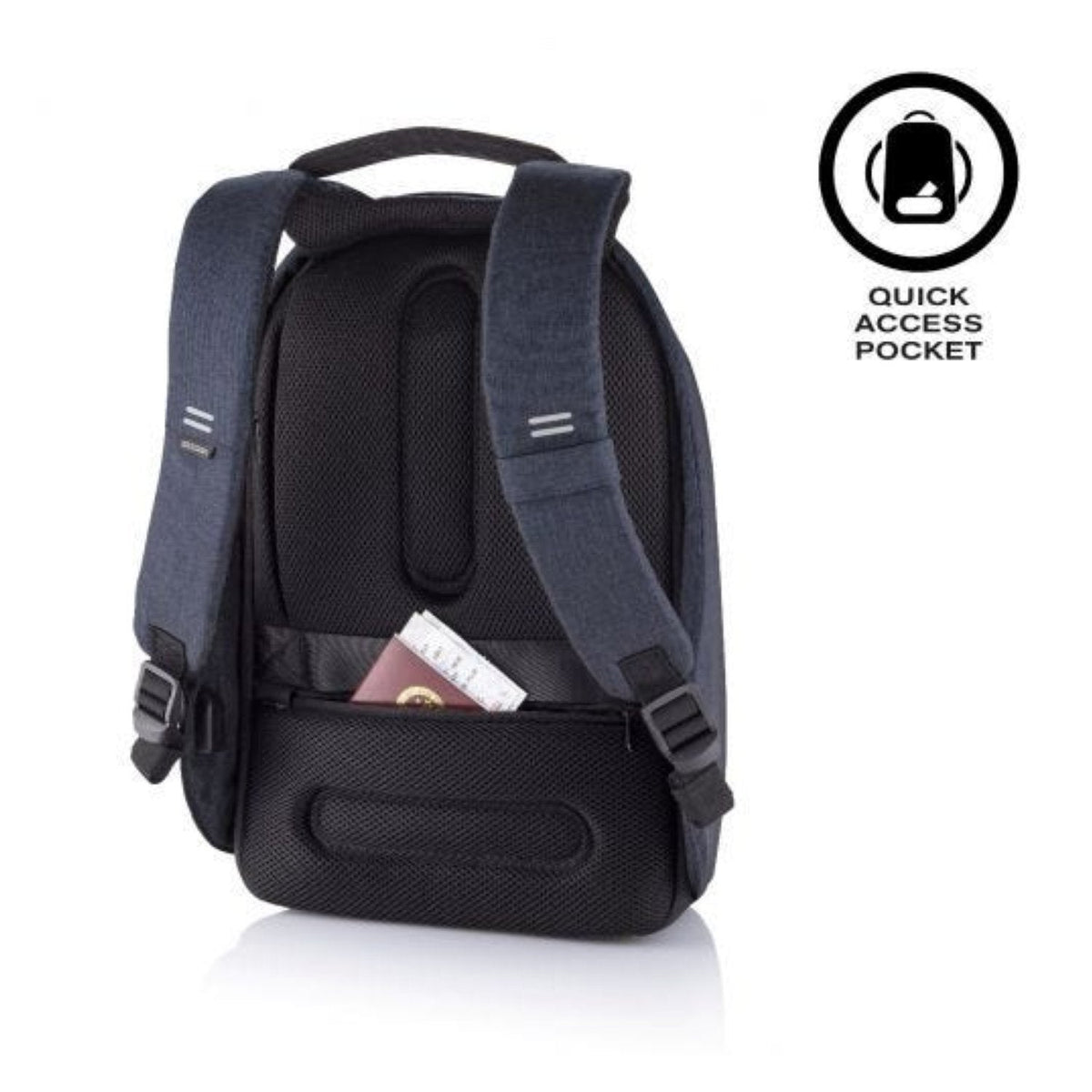 Bobby Hero Small Anti-Theft Backpack - Navy
