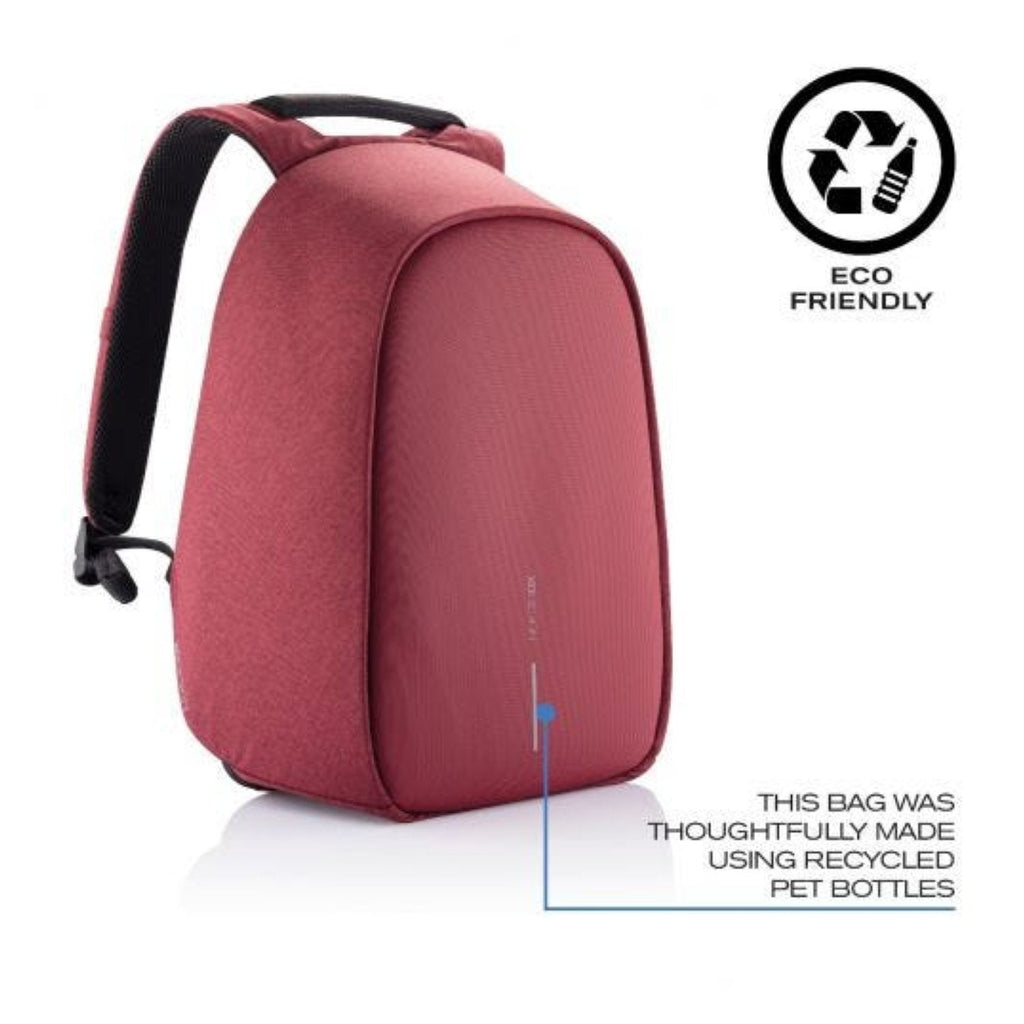 Bobby Hero Small Anti-Theft Backpack - Red
