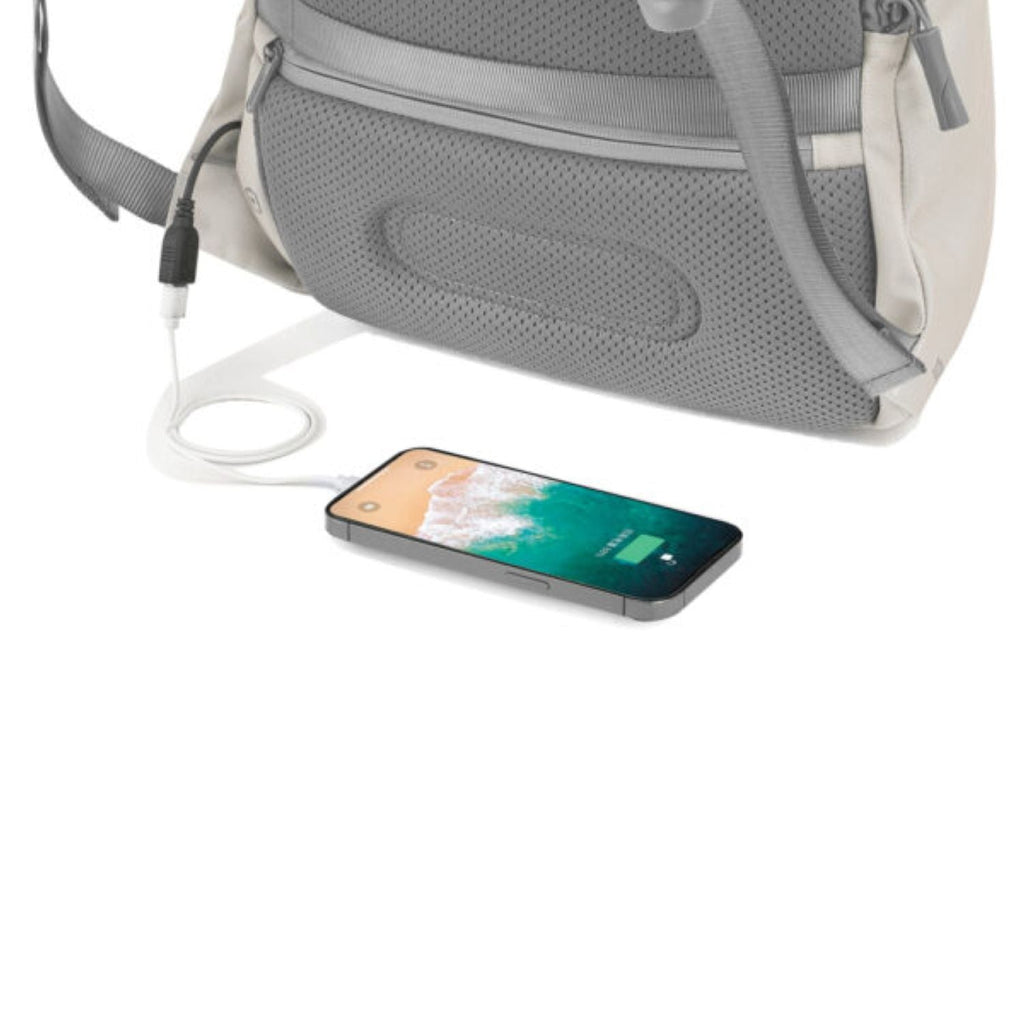 Bobby Soft Anti-Theft Backpack - Light Grey