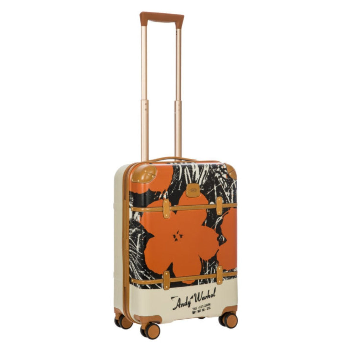 BRIC'S Limited Edition Andy Warhol 21" Carry On Luggage Spinner (Orange Flower)
