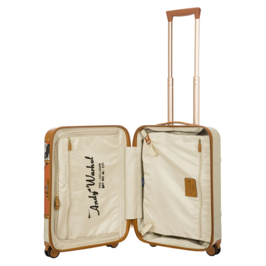 BRIC'S Limited Edition Andy Warhol 21" Carry On Luggage Spinner (Orange Flower)