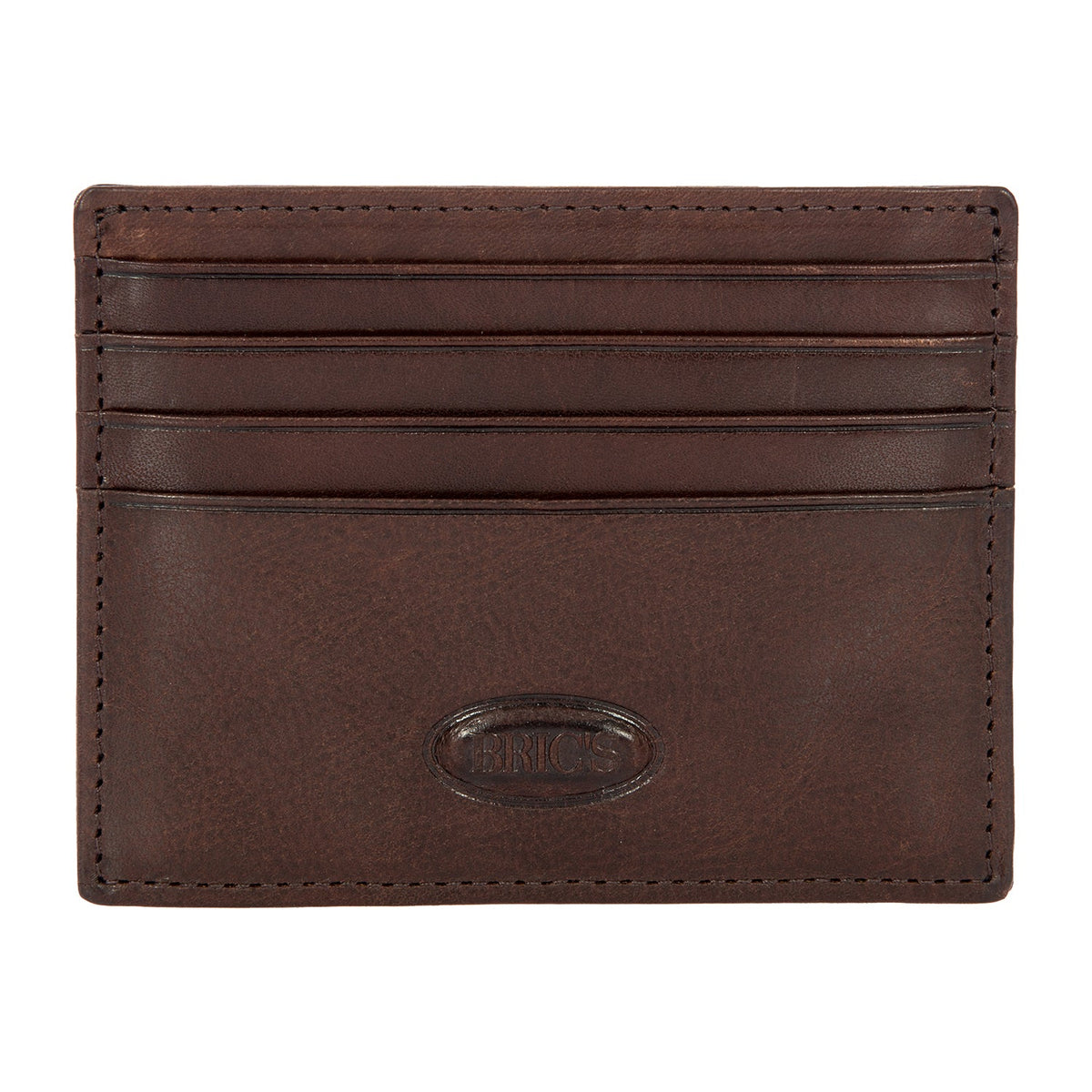 BRIC'S Monte Rosa RFID Card Holder (Dark Brown)