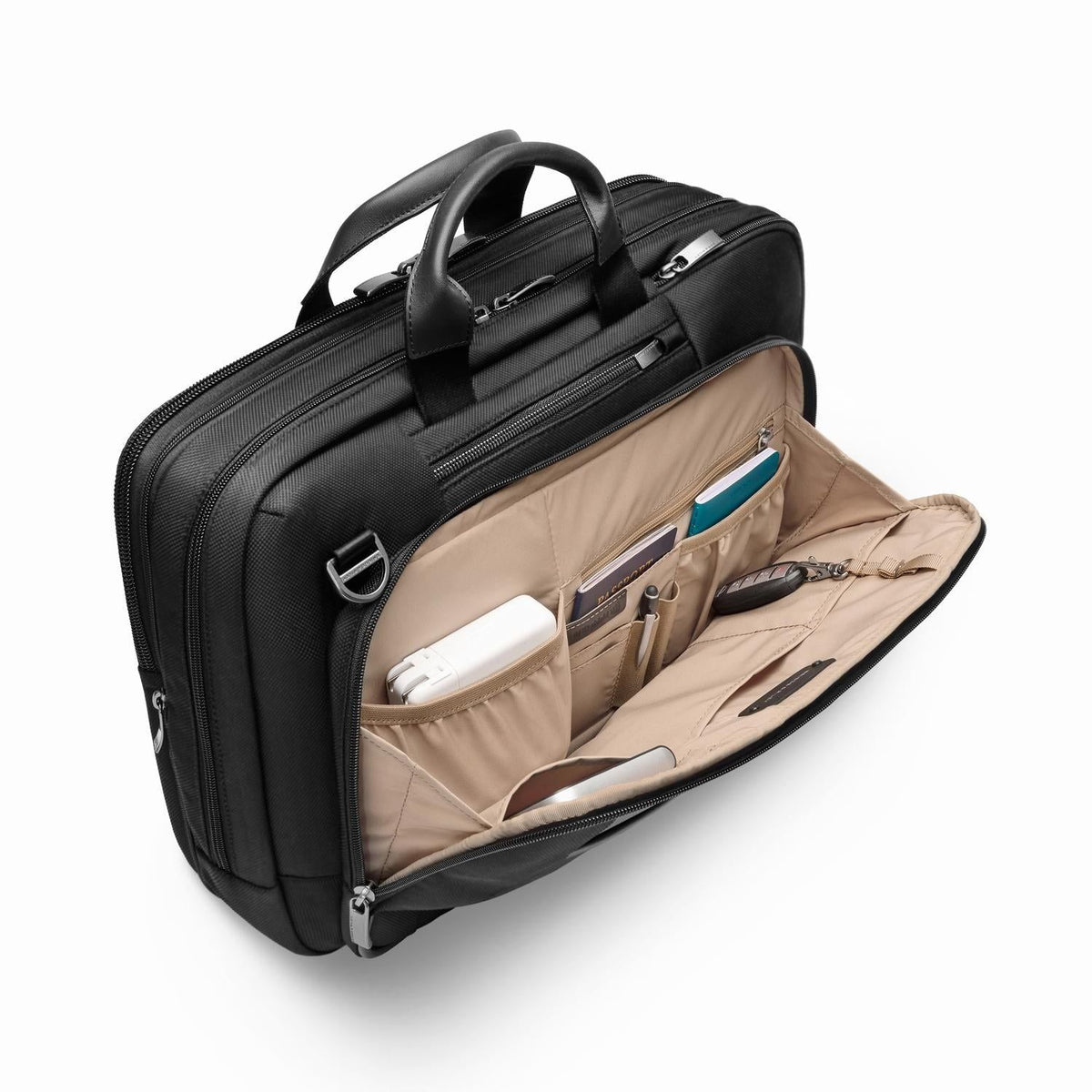 Briggs & Riley @Work Redux Large Expandable Brief - Black