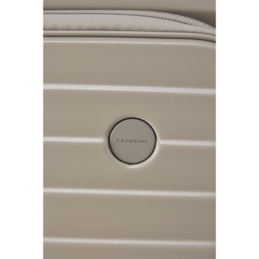 CROSSING INVI 20" Carry On Expandable Luggage With Front & Middle Access - Taupe
