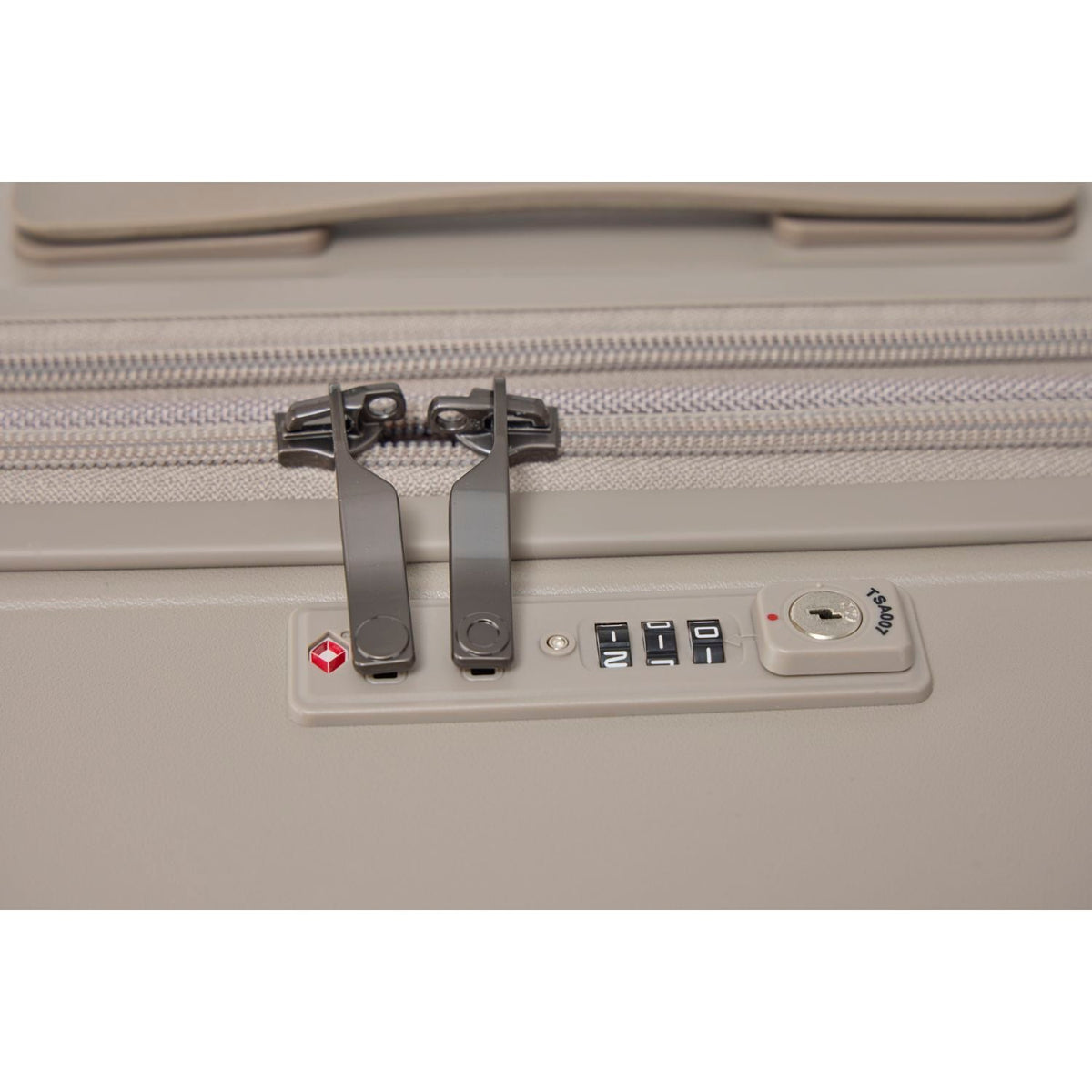 CROSSING INVI 20" Carry On Expandable Luggage With Front & Middle Access - Taupe